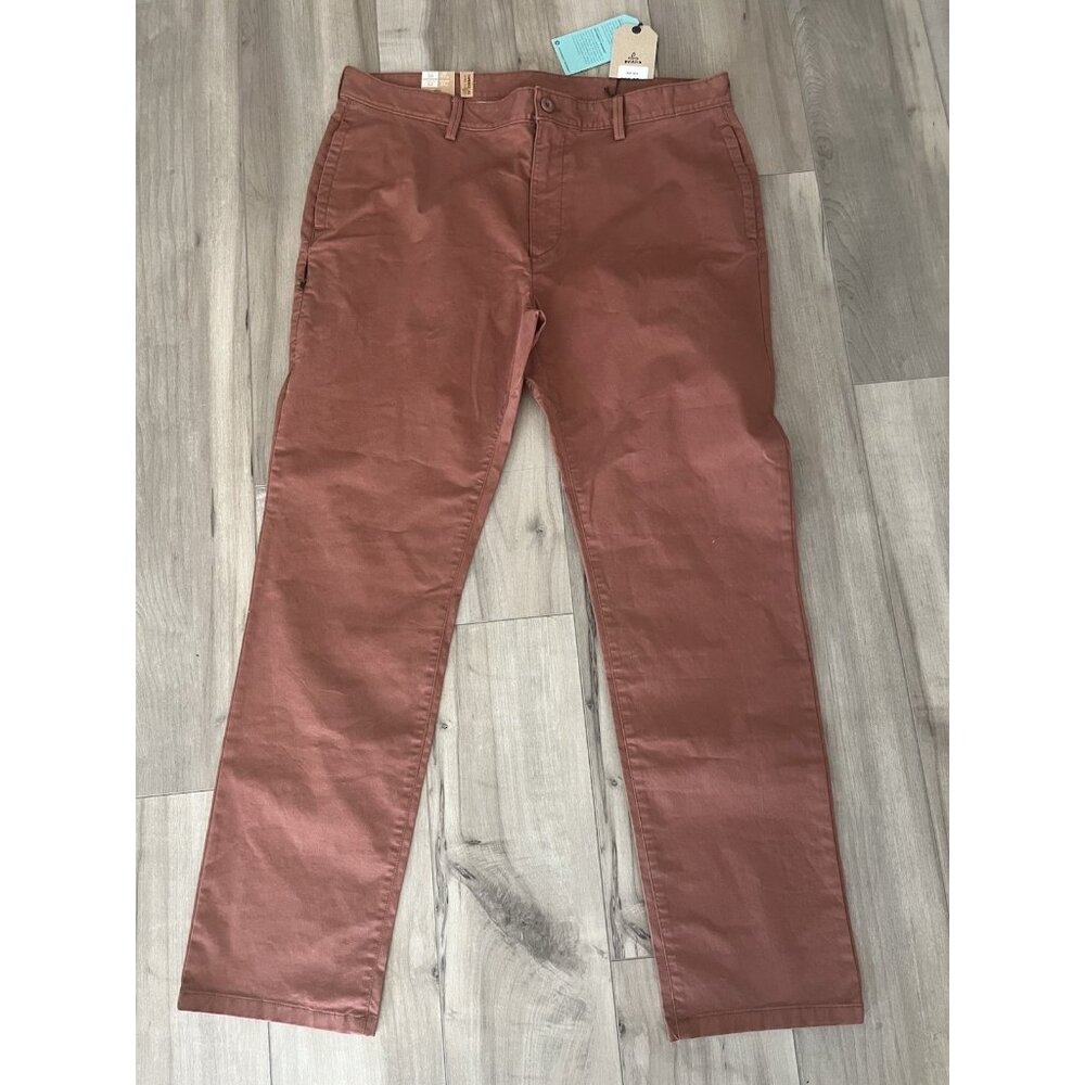 prAna Mens 38x32 Pants Westover Stretch Chino Organic Cotton Slim Fit Tapered